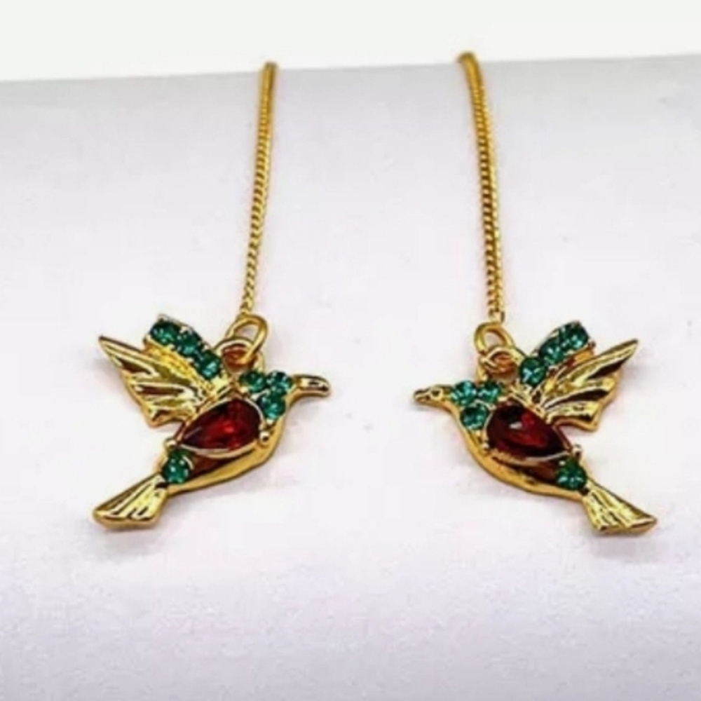 hummingbird drop earrings classic new